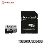 Transcend創見 340S Micro SD RAM Card 256GB (T-Flash) SDXC Class10 UHS-I U3 V30 A2(160MB/s)(4K.Switch用) TS256GUSD340S