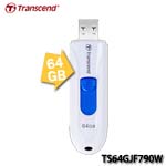 Transcend創見 JetFlash 790 64GB 白色 USB3.1 隨身碟 TS64GJF790W