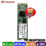 Transcend創見 128GB TS128GMTS830S MTS830S系列 M.2 2280 SATA SSD固態硬碟(3D NAND) (五年保固)
