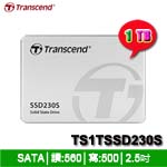 Transcend創見 1TB TS1TSSD230S SSD230S系列 SATA SSD固態硬碟(3D TLC) (五年保固)