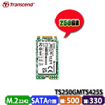 Transcend創見 250GB TS250GMTS425S MTS425S系列 M.2 2242 短版 SATA SSD固態硬碟 (SLC) (三年保固)
