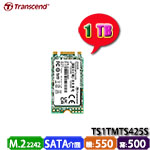 Transcend創見 1TB TS1TMTS425S MTS425S系列 M.2 2242 短版 SATA SSD固態硬碟 (SLC) (三年保固)