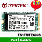 Transcend創見 1TB TS1TMTE400S MTE400S系列 M.2 2242 PCIe NVMe SSD固態硬碟 (TLC) (五年保固)