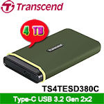 Transcend創見 4TB TS4TESD380C ESD380C系列 Type-C 外接式SSD固態硬碟 (五年保固)