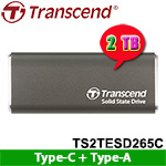 Transcend創見 2TB TS2TESD265C ESD265C系列 Type-C 外接式SSD固態硬碟 (五年保固)