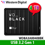 Western Digital威騰 4TB WDBA3A0040BBK 黑標 P10 Game Drive 2.5吋電競外接式硬碟(三年保固) (特價，售完調漲)