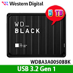 Western Digital威騰 5TB WDBA3A0050BBK 黑標 P10 Game Drive 2.5吋電競外接式硬碟(三年保固) (特價，售完調漲)