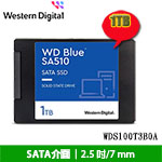 Western Digital威騰 1TB WDS100T3B0A 藍標 Blue SA510 SATA SSD固態硬碟(五年保固)