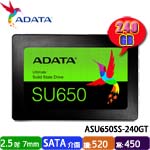 ADATA威剛 240GB ASU650SS-240GT Ultimate SU650 SATA SSD固態硬碟(3D NAND) (三年保固)