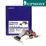 UPMOST登昌恆 Uptech UTB400 PCI-E 雙用擴充卡(2*RS232,1*Parallel)
