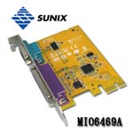SUNIX MIO6469A PCI-E 雙用Parallel擴充卡 (1*RS232+1*Parallel)