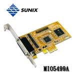 SUNIX MIO5499A PCI-E 雙用Parallel擴充卡 (4*RS232+1*Parallel)