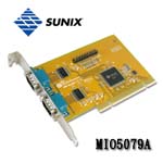 SUNIX MIO5079A PCI 雙用Parallel擴充卡(2*RS232+1*Parallel)