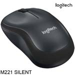 Logitech羅技 M221 SILENT 木炭黑 無線光學滑鼠