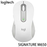 Logitech羅技 SIGNATURE M650 珍珠白 藍牙無線滑鼠 (M)(特價,售完調漲)
