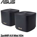 ASUS華碩 ZenWiFi AX Mini XD4 黑色 雙入組  AX1800 WiFi 6(802.11ax) Mesh 雙頻全屋網狀無線路由器 分享器(限量售完為止)