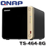 QNAP威聯通科技 TS-464-8G 4-bay 網路儲存伺服器(不含HD)