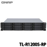 QNAP威聯通科技 TL-R1200S-RP 12-Bay 機架式短機箱 多通道 SATA 6Gb/s 高效能儲存擴充設備(不含HD及滑軌)