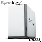 Synology群暉 DiskStation DS223j 網路儲存伺服器(不含HD)