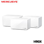 Mercusys水星 Halo H90X AX6000 完整家庭 Mesh Wi-Fi 6 網狀路由器(3入組) 