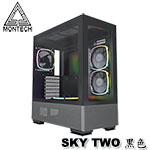 MONTECH君主 SKY TWO 黑色 強化玻璃透側 機殼