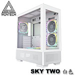 MONTECH君主 SKY TWO 白色 強化玻璃透側 機殼