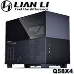 Lian-Li聯力 Q58X4 黑色 鋼化玻璃雙透側 ITX電腦機殼