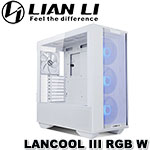 Lian-Li聯力 Lancool III RGB-W 白色 鋼化玻璃雙透側 機殼