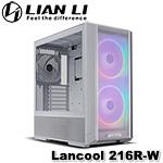Lian-Li聯力 Lancool 216R-W 白色 216 RGB 玻璃透側 機殼 (含濾網)