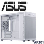ASUS華碩 Prime AP201 Tempered Glass White Edition 白色 鋼化玻璃透側 Micro-ATX機殼