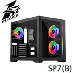 1stPlayer 首席玩家 SP7(B) 黑色 鋼化玻璃透側 電競機殼