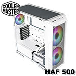 CoolerMaster HAF 500 White 白色 鋼化玻璃透側 ARGB 中直立式機殼 (H500-WGNN-S00)