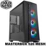 CoolerMaster MasterBox 520 MESH 黑色 鋼化玻璃透側 ARGB 機殼 (MB520-KGNN-S00)