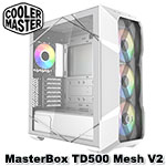 CoolerMaster MasterBox TD500 Mesh V2 白色 鋼化玻璃透側板 ARGB 機殼 (TD500V2-WGNN-STU) 