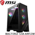 MSI微星 MAG FORGE 120A AIRFLOW 鋼化玻璃透側 ARGB 電競機殼