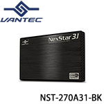 Vantec凡達克 NST-270A31-BK NexStar MX Type-A USB3.1 Gen2 2.5吋 SATA SSD/HDD硬碟外接盒