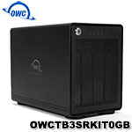 OWC ThunderBay 4 + SoftRAID 5 高速 Thunderbolt3 四槽 2.5/3.5吋 SATA SSD 磁碟陣列硬碟外接盒(OWCTB3SRKIT0GB)