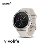GARMIN vivolife 象牙白 悠遊智慧腕錶 010-01769-D1
