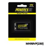 MAHA-POWEREX MHR9VP(230) 230mAh 9V 低自放鎳氫充電電池 1顆/卡
