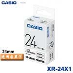 CASIO卡西歐 24mm XR-24X1 透明底黑字 標籤機色帶