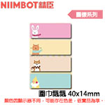 NIIMBOT精臣 40x14mm 圍巾飄飄 圖樣系列 標籤機貼紙 (適用:D110/D11S/D101/H1S/D61)