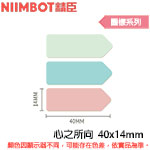 NIIMBOT精臣 40x14mm 心之所向 花色循環系列 標籤機貼紙  (適用:D110/D11S/D101/H1S/D61)