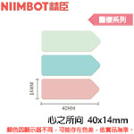 NIIMBOT精臣 40x14mm 心之所向 圖樣系列 標籤機貼紙  (適用:D110/D11S/D101/H1S/D61)