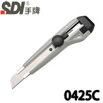 SDI 手牌 0425C 灰色 螺旋鎖定 大美工刀